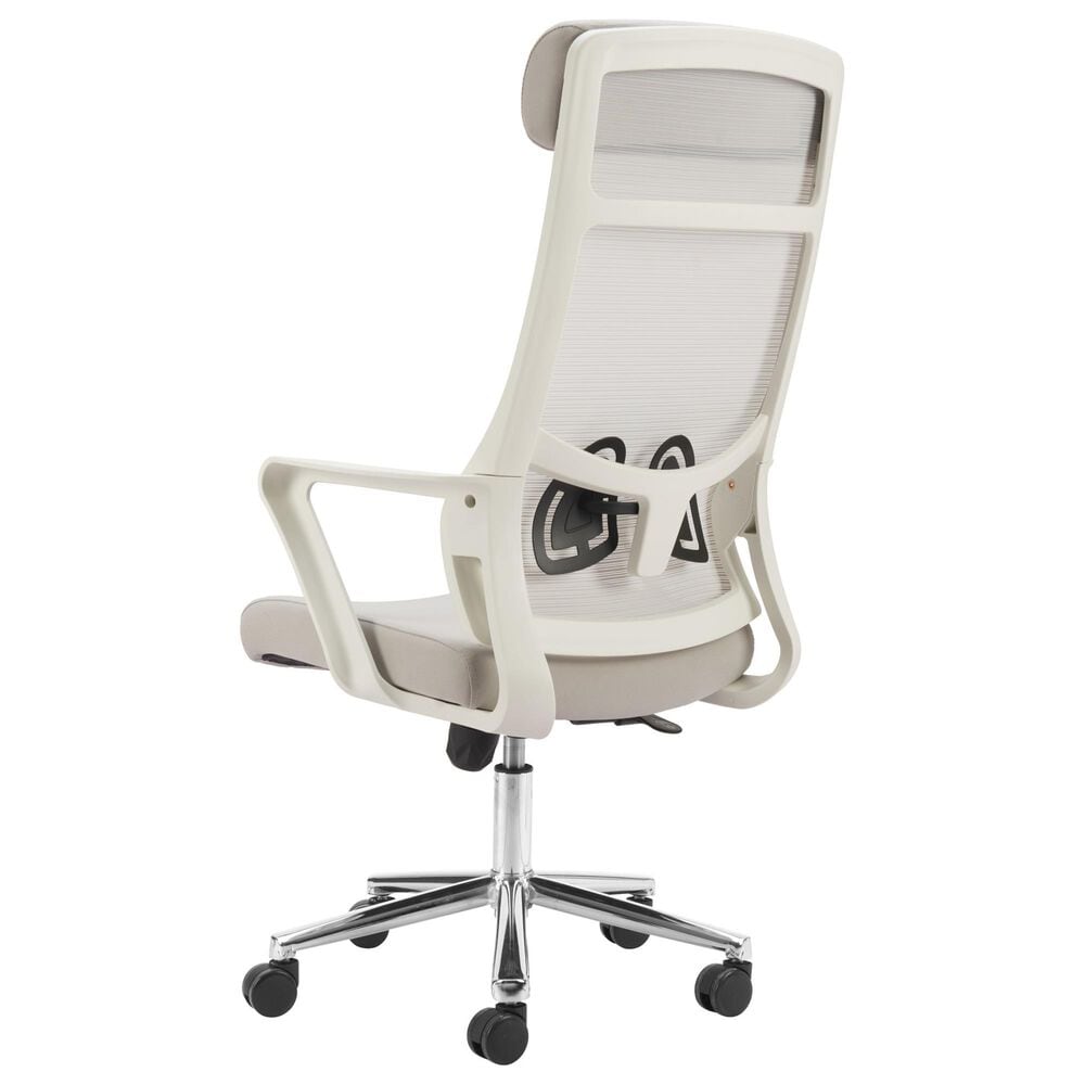 Zuo Modern Jett High Back Office Chair in Chrome, , large