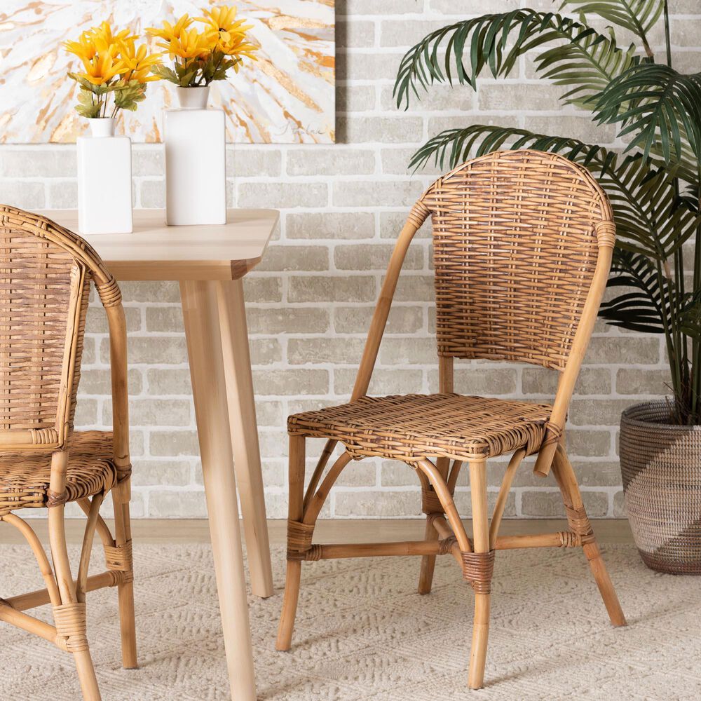 Baxton Studio Neola Side Chair in Natural Brown, , large