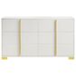 Pacific Landing Marceline 4-Piece Queen Bed Set in White, , large