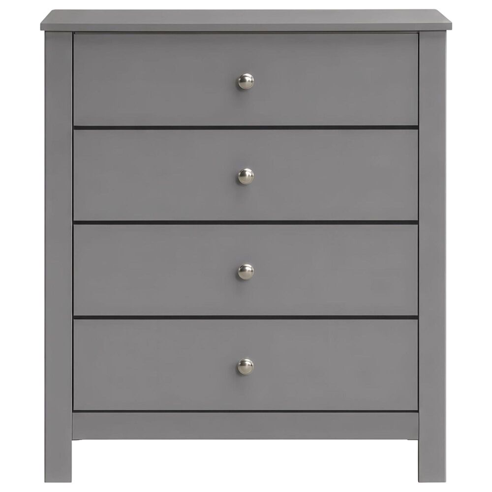 Mayberry Hill Sami 4 Drawer Chest in Grey, , large
