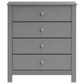 Mayberry Hill Sami 4 Drawer Chest in Grey, , large