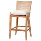 Baxton Studio Ridley Bar Stool in Whitewash, , large
