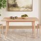 Linon Home Decor Cadence Dining Table in Natural - Table Only, , large