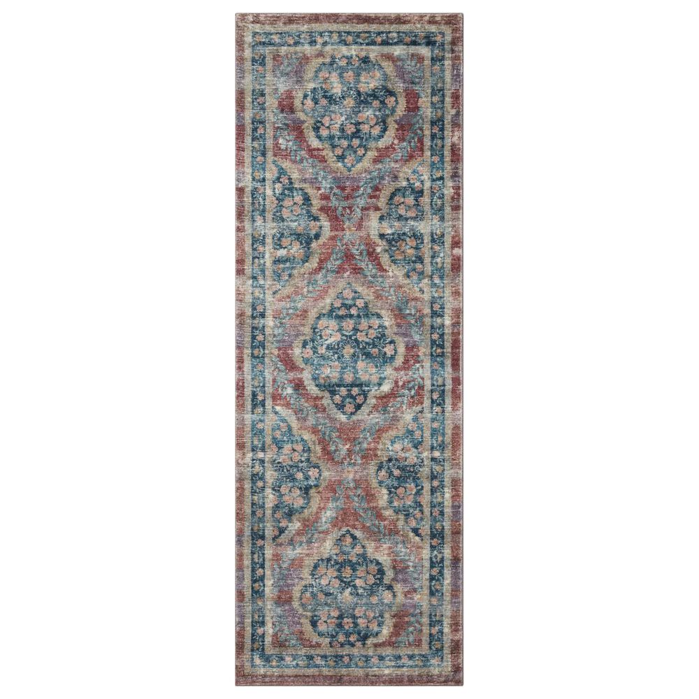Rifle Paper Co. x Loloi Courtyard 2" x 5" Chateau Red Runner, , large