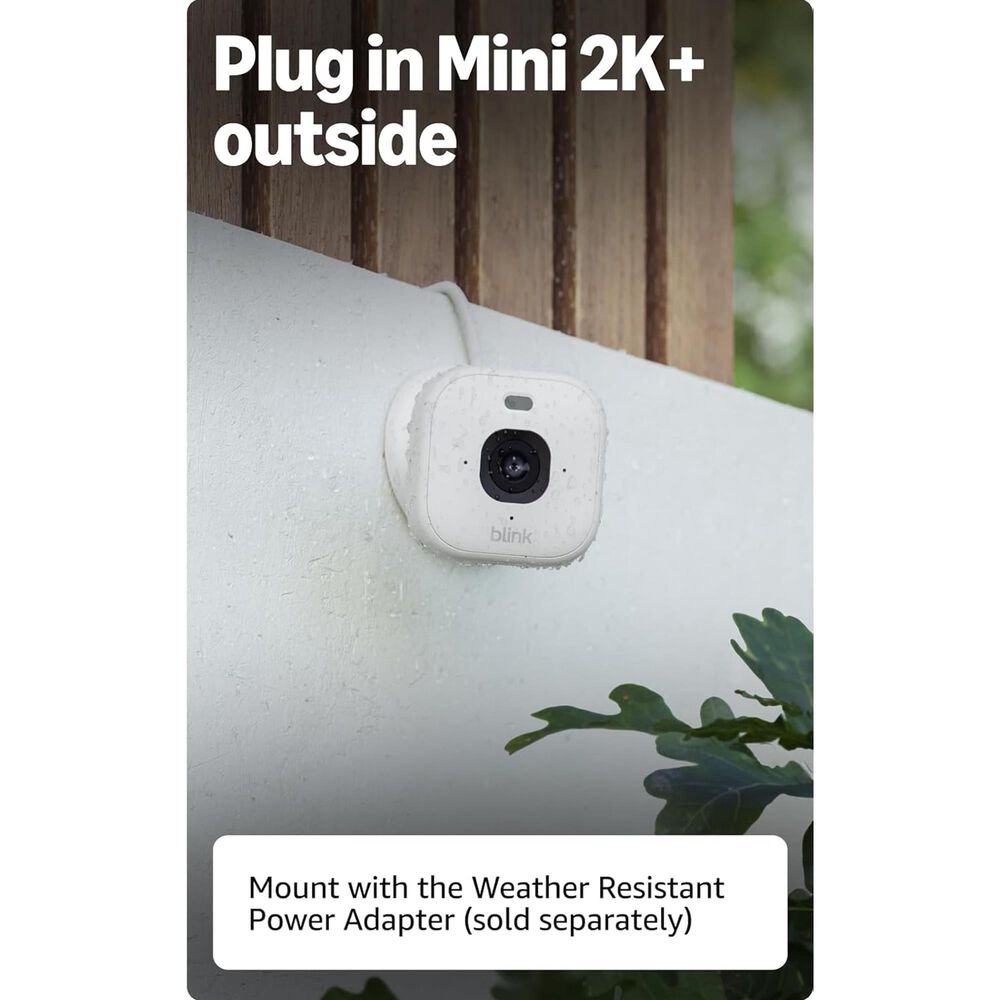 Blink Mini 2K+ Security Camera in White, , large
