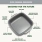 Green Pan Premiere Ovenware 8" Square Cake Pan in Gray, , large