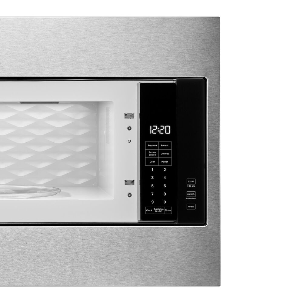Whirlpool 1.1 Cu. Ft. Built-In Microwave with Standard Trim Kit in Stainless Steel, , large