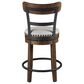 Ashley Valebeck 24.5" Counter Stool with Back in Brown and Black, , large