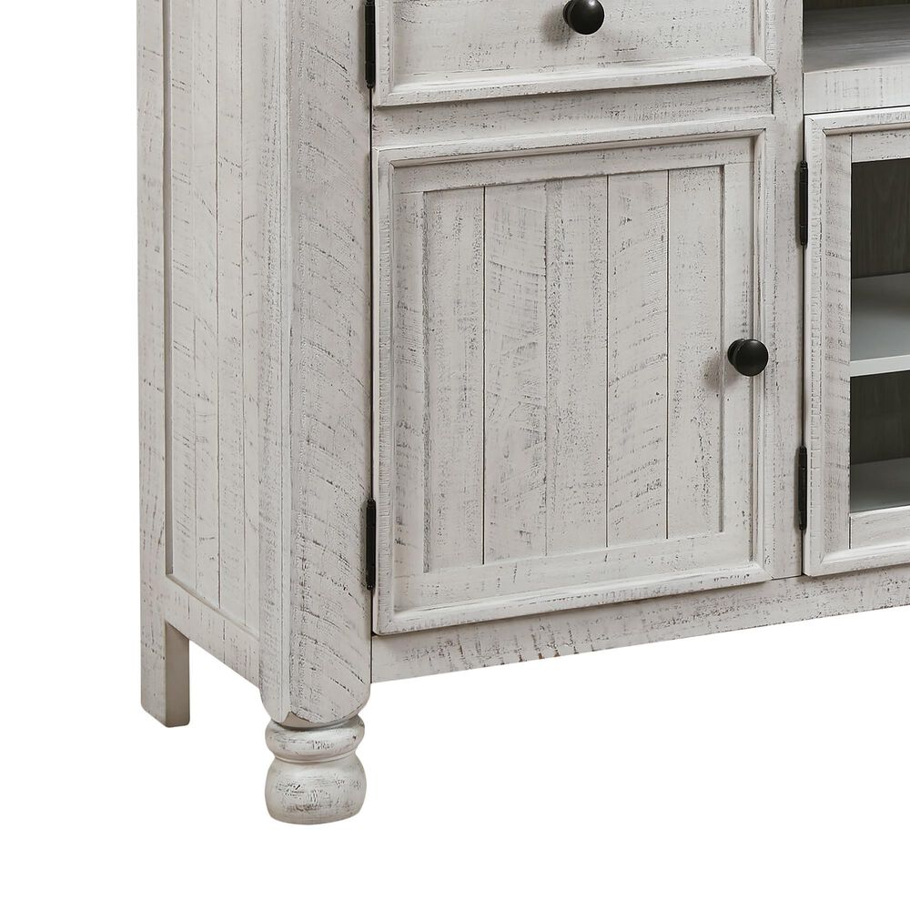 Ashley Havalance 74&quot; TV Stand in Distressed Weathered Gray and Vintage White, , large