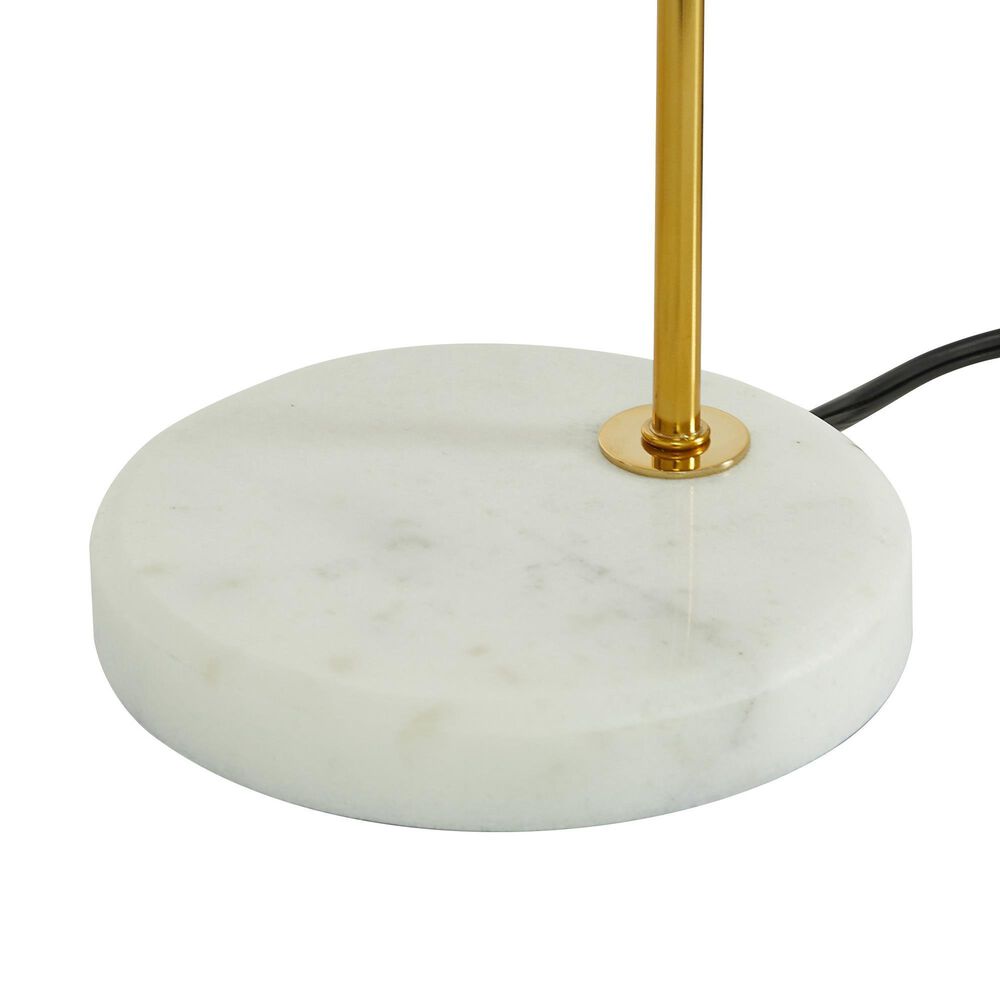 Maple and Jade Modern Table Lamp in Gold and White, , large