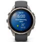 Garmin fenix 9 Pro Smartwatch 47mm Titanium with Graphite and Black Silicone Band, , large