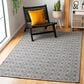 Safavieh Martha Stewart Cotton MSR402H 6"7" x 9" Charcoal and Grey Area Rug, , large