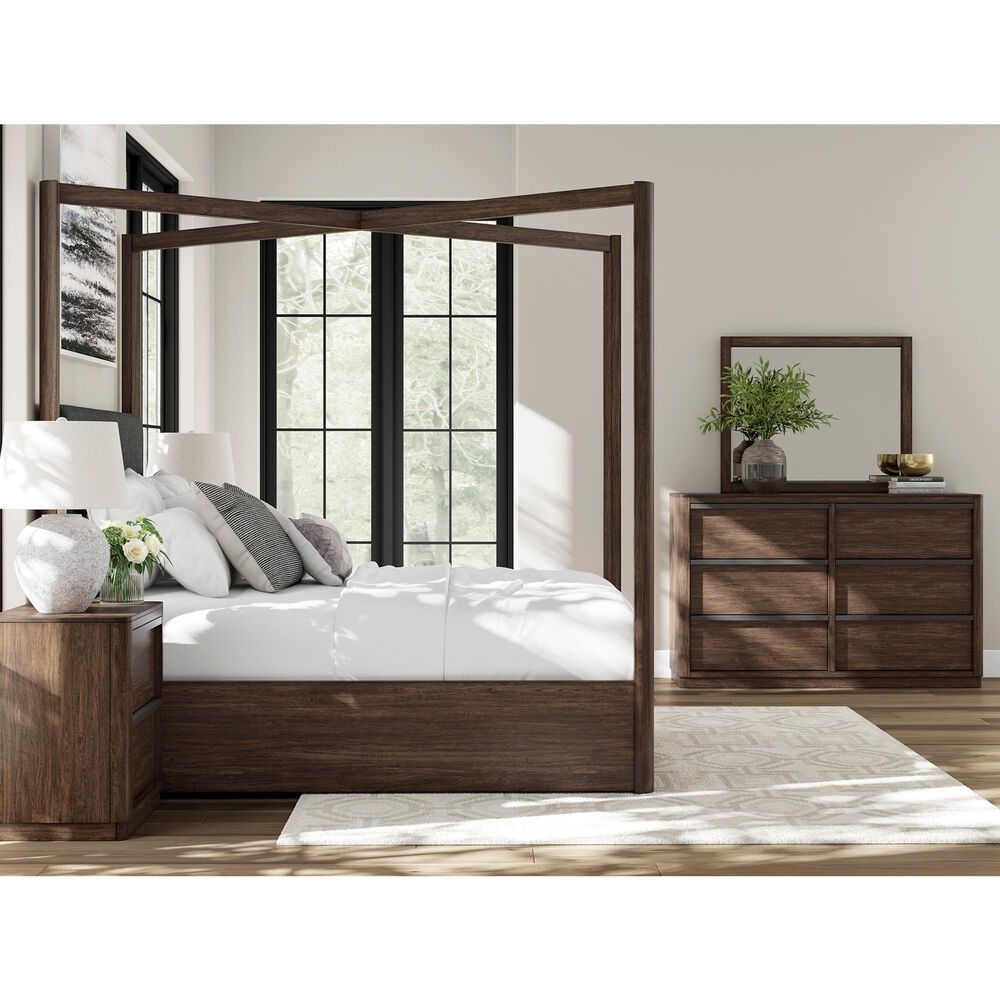 Millenium Dilenno 2 Ball Bearing Smooth Gliding Drawer Nightstand in Dark Brown, , large