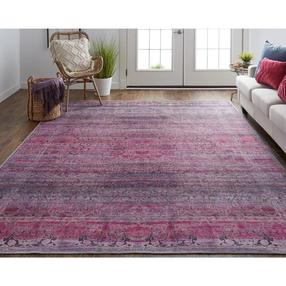 Feizy Voss 7&#39;10&quot; x 9&#39;10&quot; Pink and Purple Area Rug, , large