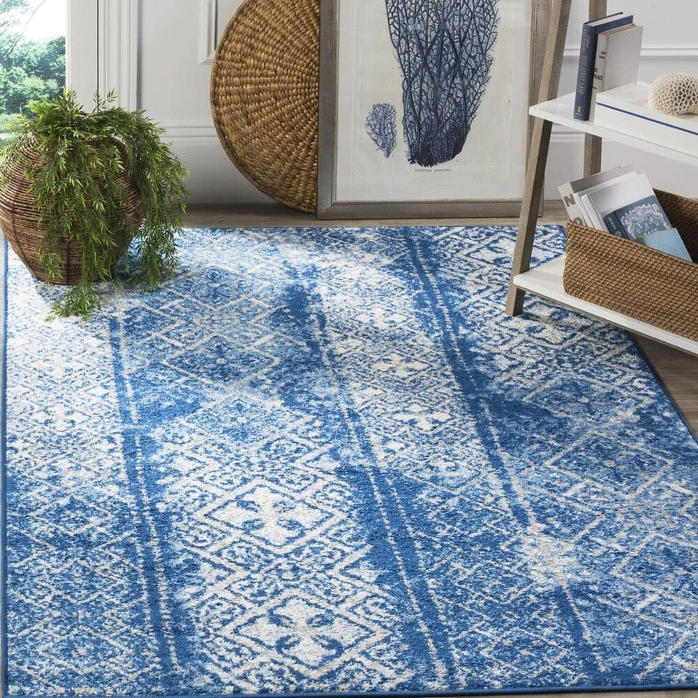 Safavieh Adirondack ADR111F-4 4&#39; x 6&#39; Silver/Blue Area Rug, , large