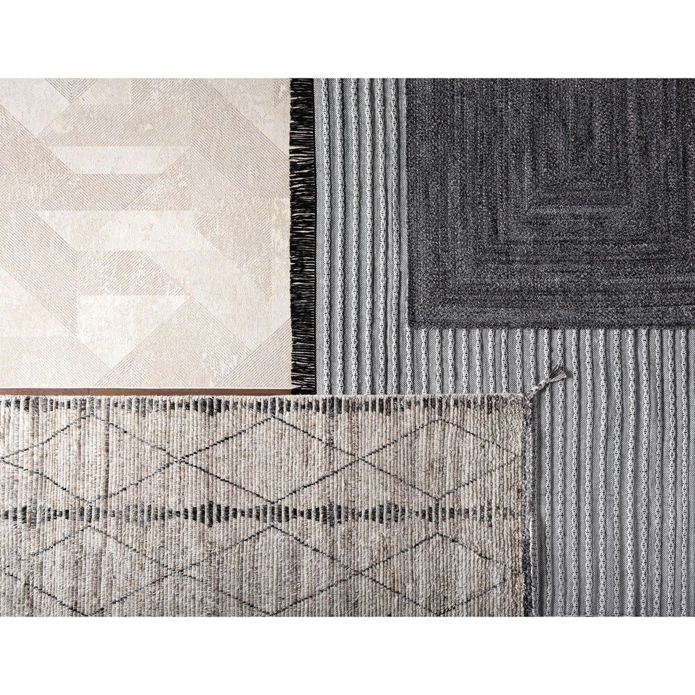 Surya Birch 5&#39; x 7&#39;6&quot; Beige, Cream, Gray, Charcoal and Black Area Rug, , large
