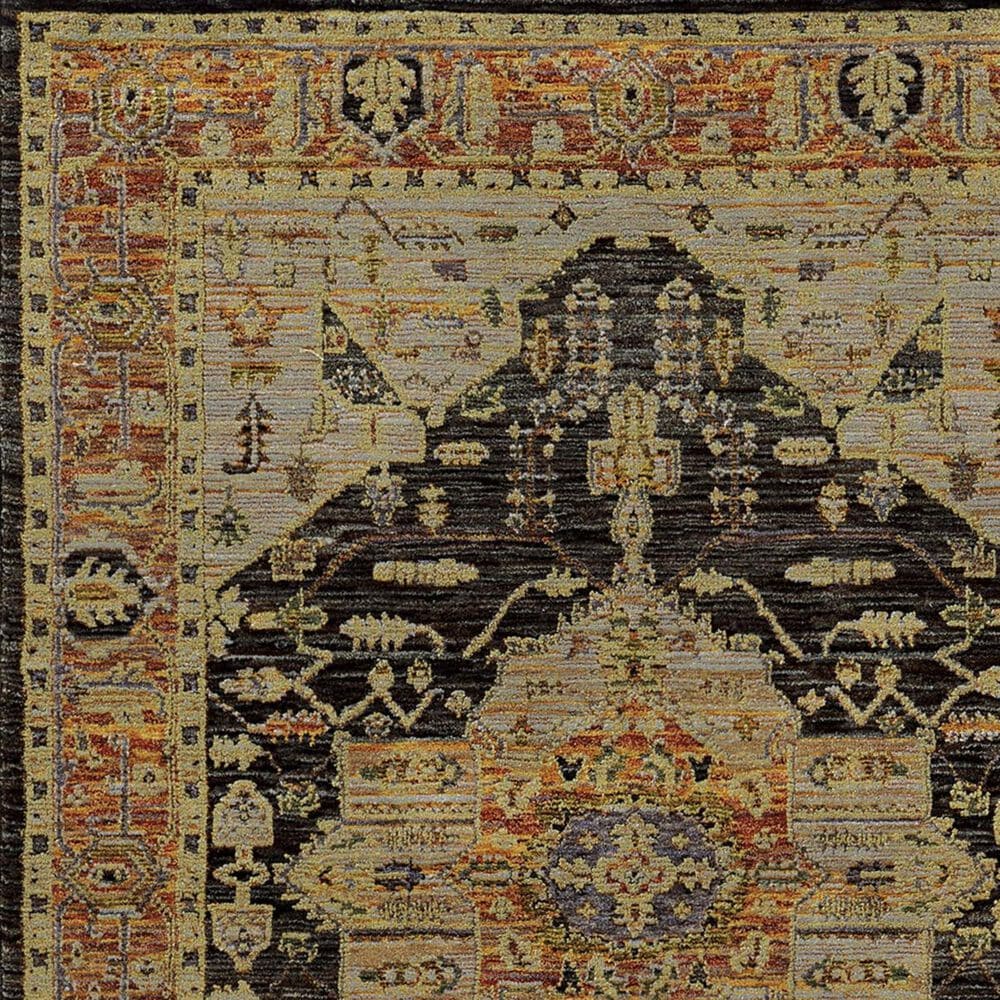 Oriental Weavers Andorra 7138B 2&#39;6&quot; x 12&#39; Gold and Grey Runner, , large