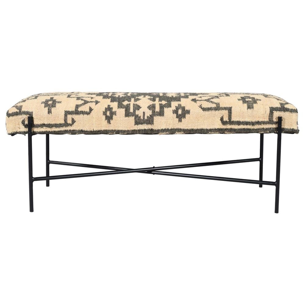 LR Home Barkely Accent Bench in Black, , large