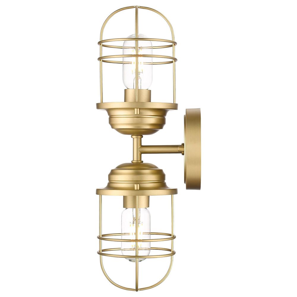 Golden Lighting Seaport 2-Light Wall Sconce in Brushed Champagne Bronze, , large