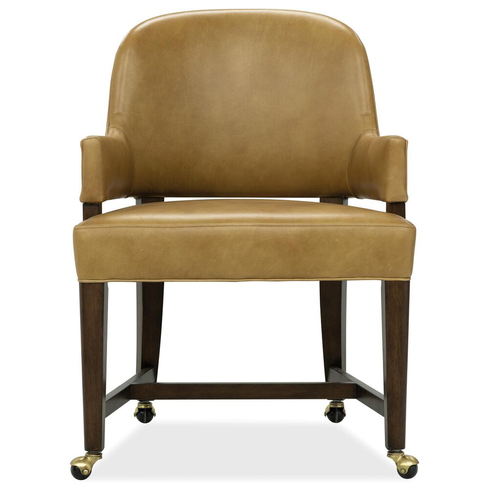 Hooker Furniture Archives 5-Piece Square Game Table Set in Mottled Amber and Classic Walnut, , large