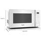 Whirlpool 0.7 Cu. Ft. Countertop Microwave with Steam Clean in White, , large