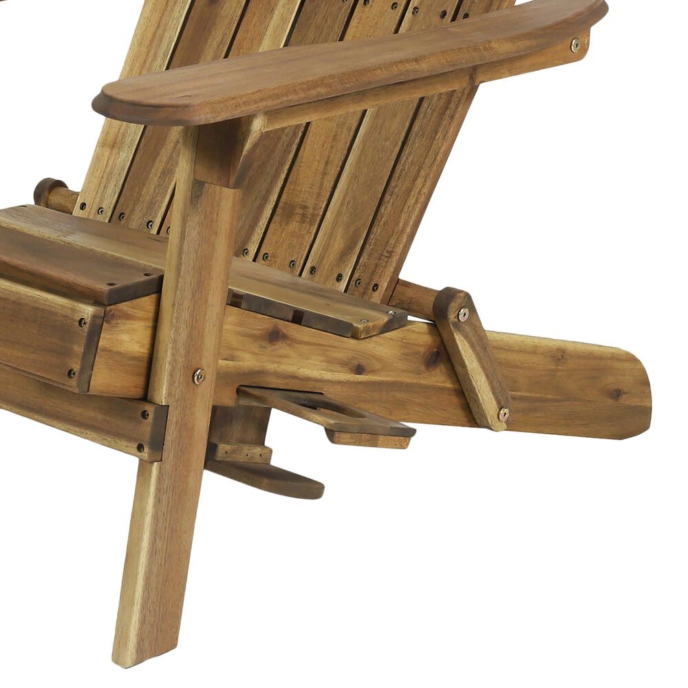 Noble House Bellwood Patio Adirondack Chair in Natural &#40;Set of 2&#41;, , large