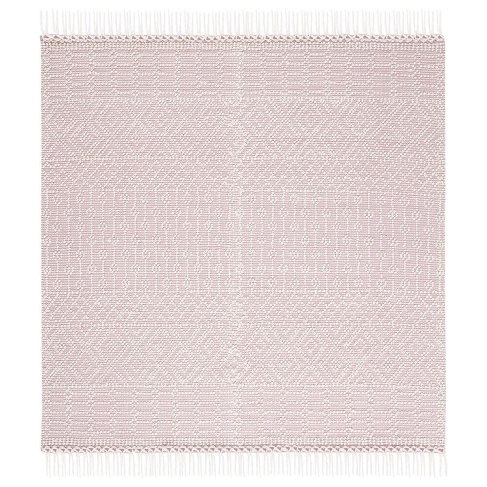 Safavieh Natura 6" Square Ivory and Pink Area Rug, , large