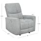 Linon Home Decor Colton Power Recliner in Grey, , large