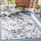 Safavieh Cabana CBN672A 3" x 5" Ivory and Charcoal Indoor/Outdoor Area Performance Rug, , large