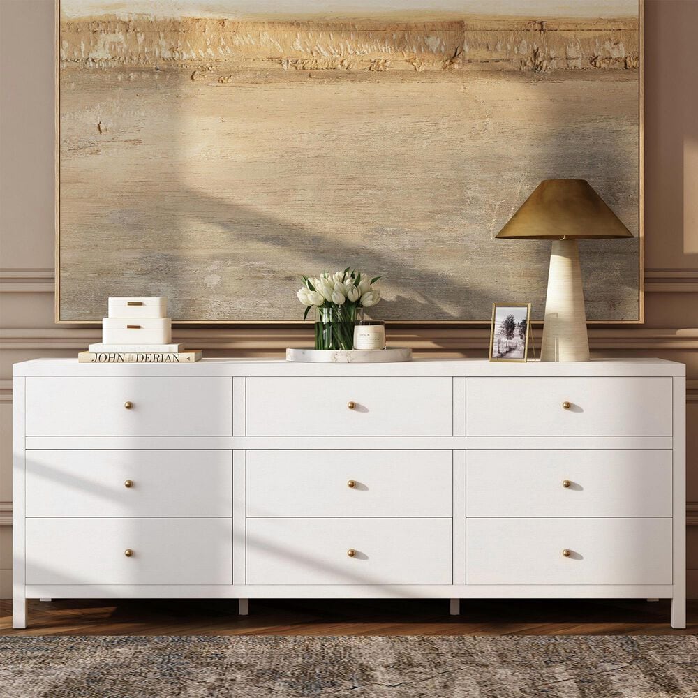 Butler Specialty Company Nora 9-Drawer Dresser in White, , large