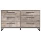 Ashley Neilsville 6-Drawer Dresser in Whitewash and Dark Brown, , large