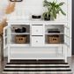 Walker Edison 52" TV Stand in White, , large