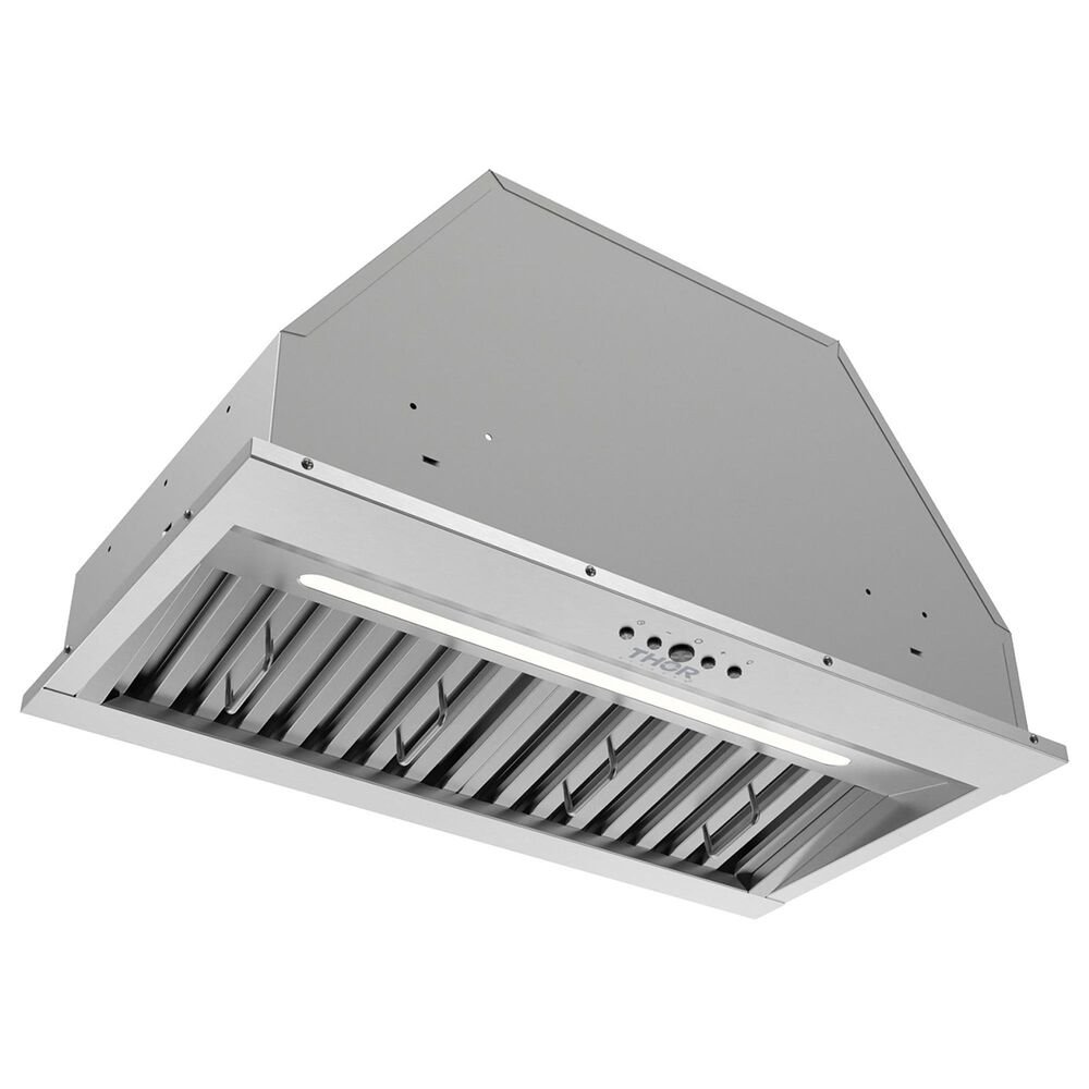 Thor Kitchen 28" Liner Range Hood with Baffle Filters and Strip Light in Stainless Steel, , large