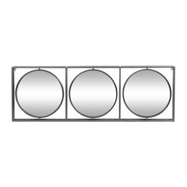 Maple and Jade 18" x 52" Wall Mirror in Polished Grey, , large