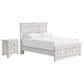 Ashley Makidern 2 Piece Queen Storage Bedroom Set with Two Drawers in Whitewash, , large