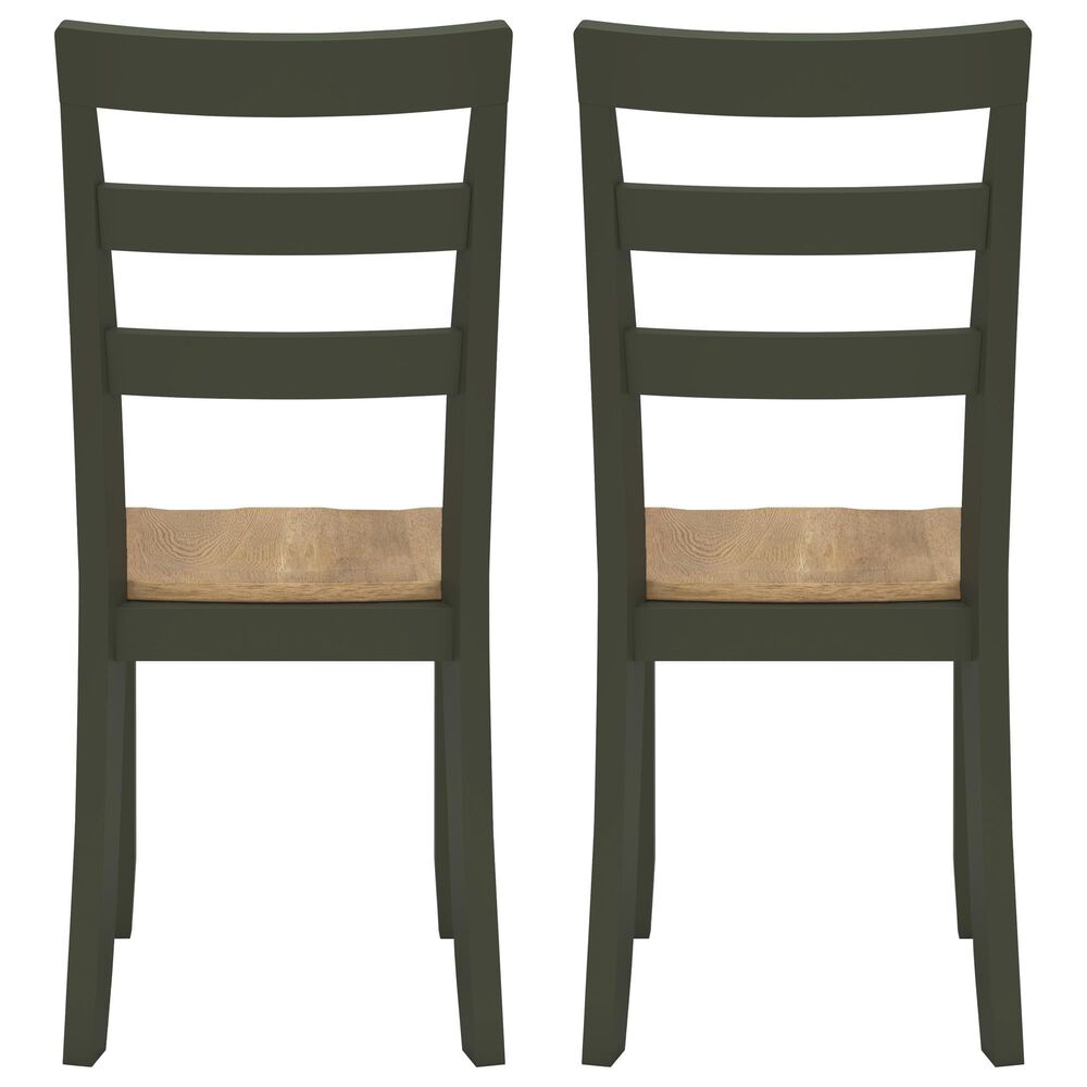 Ashley Gesthaven Dining Chair Set of 2 in Natural and Green, , large
