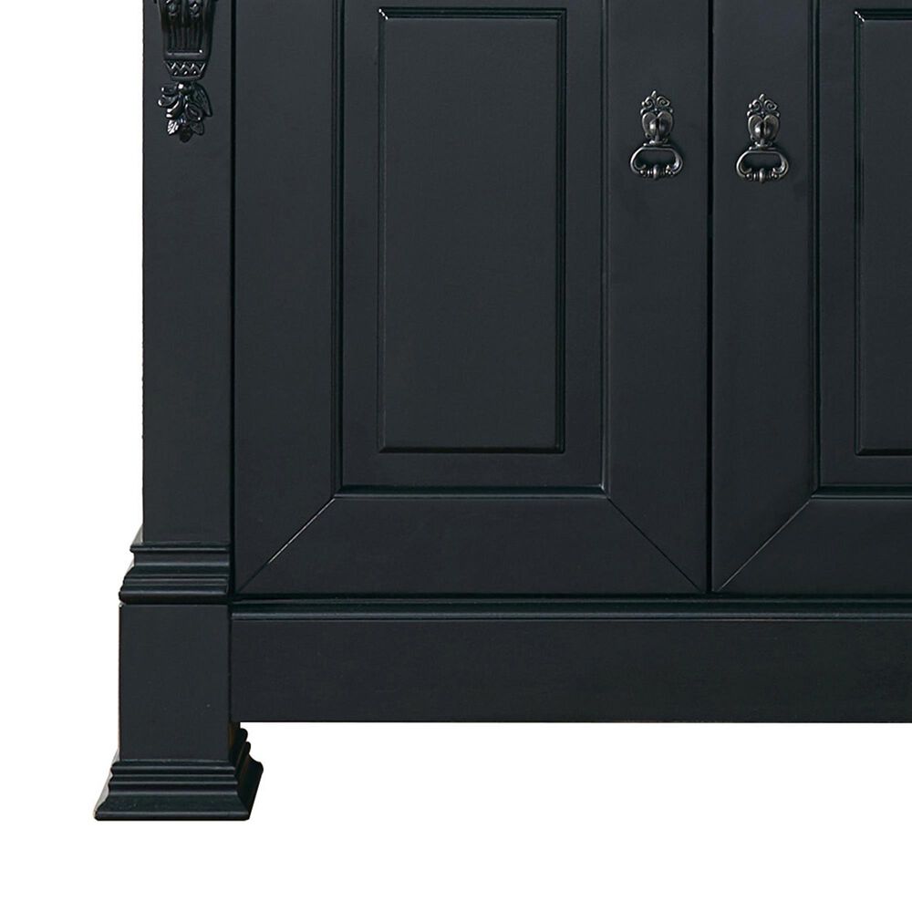 James Martin Vanities Brookfield 48&quot; Single Bathroom Vanity in Antique Black with 3 cm Carrara White Marble Top and Rectangle Sink, , large