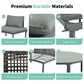 HOMLUX 8-Piece Patio Sofa Furniture Set in Gray, , large