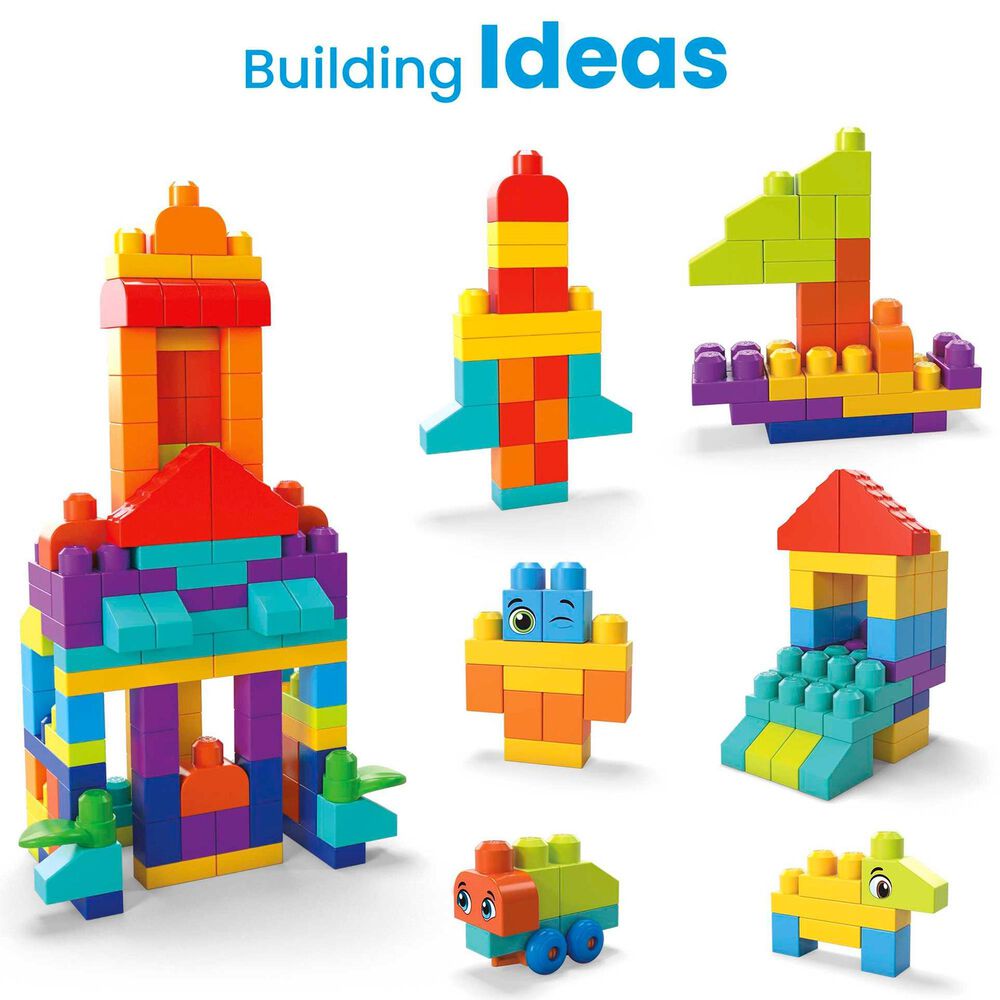 Barbie Bigger Blocks Building Set with Storage Bag for Toddler in Multicolor, , large