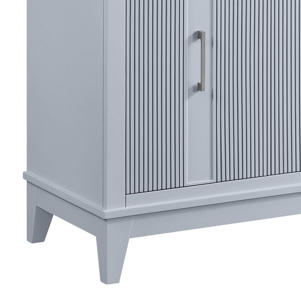 37B Fenwick 36" Single Bathroom Vanity in Soft Blue with Glossy White Composite Stone Top and Backsplash, , large