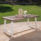 Hearth and Haven Carlie Outdoor Dining Table in Brown and White - Table Only, , large