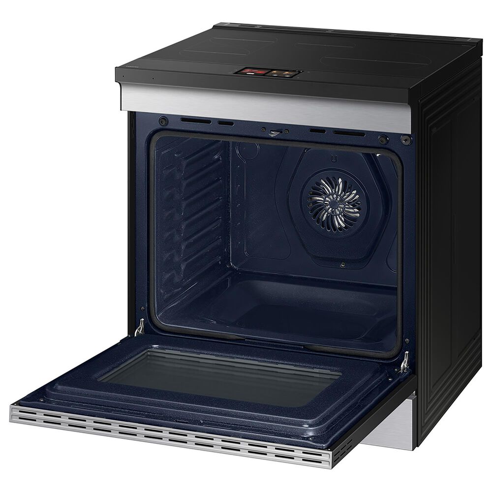 Samsung Bespoke Bespoke 6.3 Cu. Ft. Smart Slide-In Induction Range with AI Hub in Stainless Steel, , large
