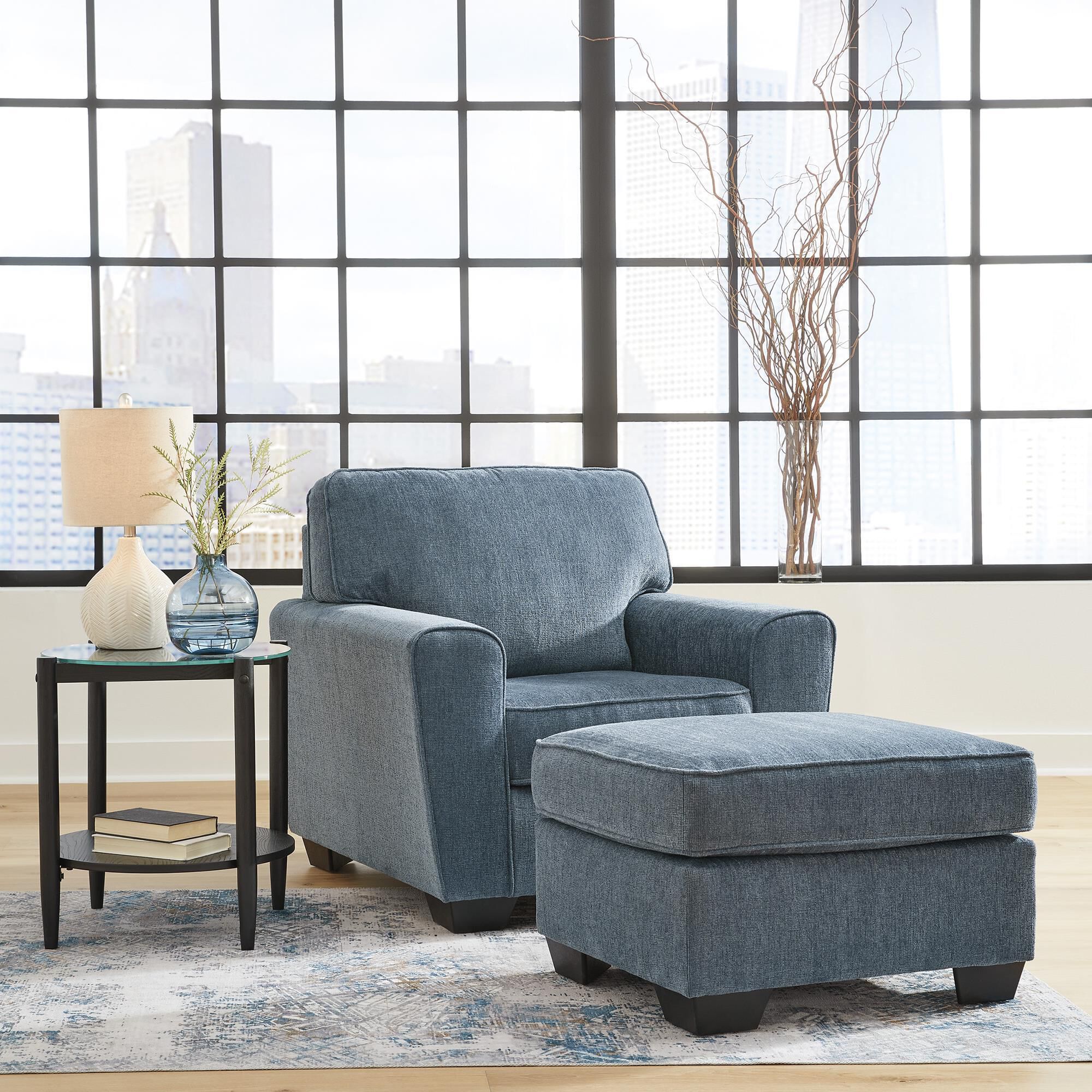 Signature Design by Ashley Cashton Accent Chair in Blue NFM