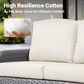 HOMLUX 2-Piece Patio Loveseat and Coffee Table Set in Beige, , large