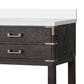 Lexora Home Norwalk 80" Double Bathroom Vanity in Brown Oak with White Quartz Top and Rectangular Sinks, , large