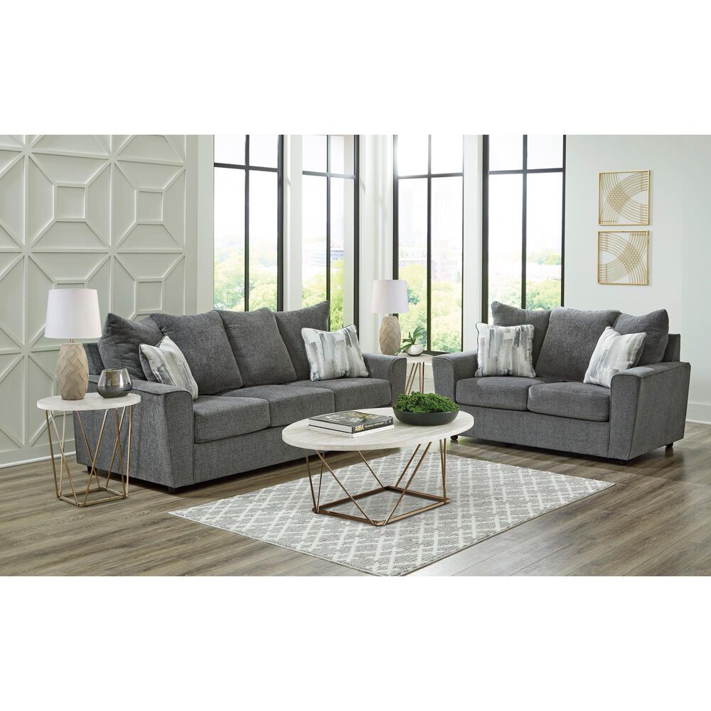 Ashley Stairatt Stationary Sofa and Loveseat Set in Gravel, , large