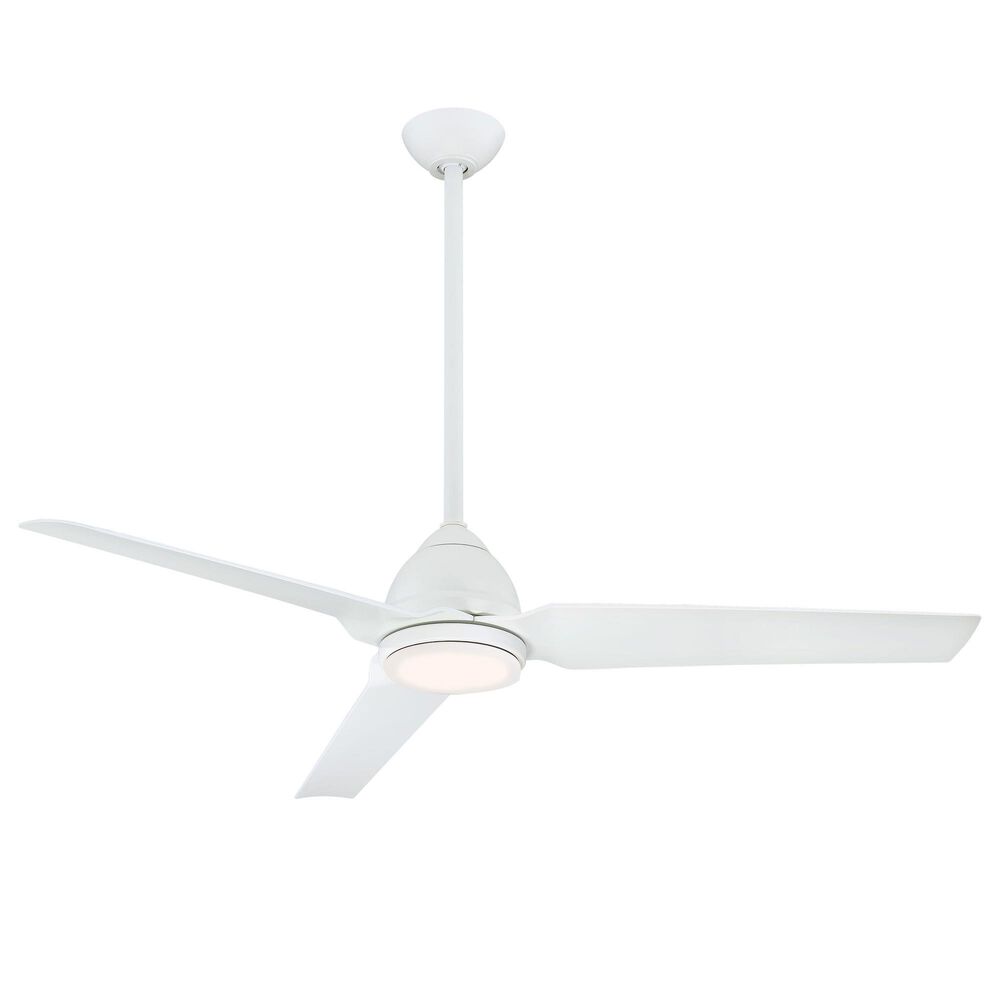 Minka-Aire Java 54" Ceiling Fan with LED Light in Flat White, , large