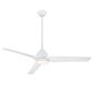 Minka-Aire Java 54" Ceiling Fan with LED Light in Flat White, , large