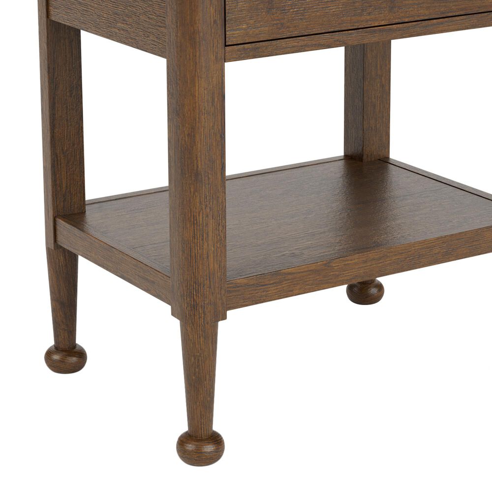 Riverside Furniture Calhoun 1-Drawer Nightstand in Whiskey Oak with USB Ports, , large