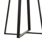 Pacific Landing Hugo Round End Table in Matte Black and White, , large
